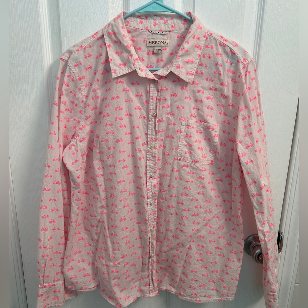 Bicycle button down shirt xxl